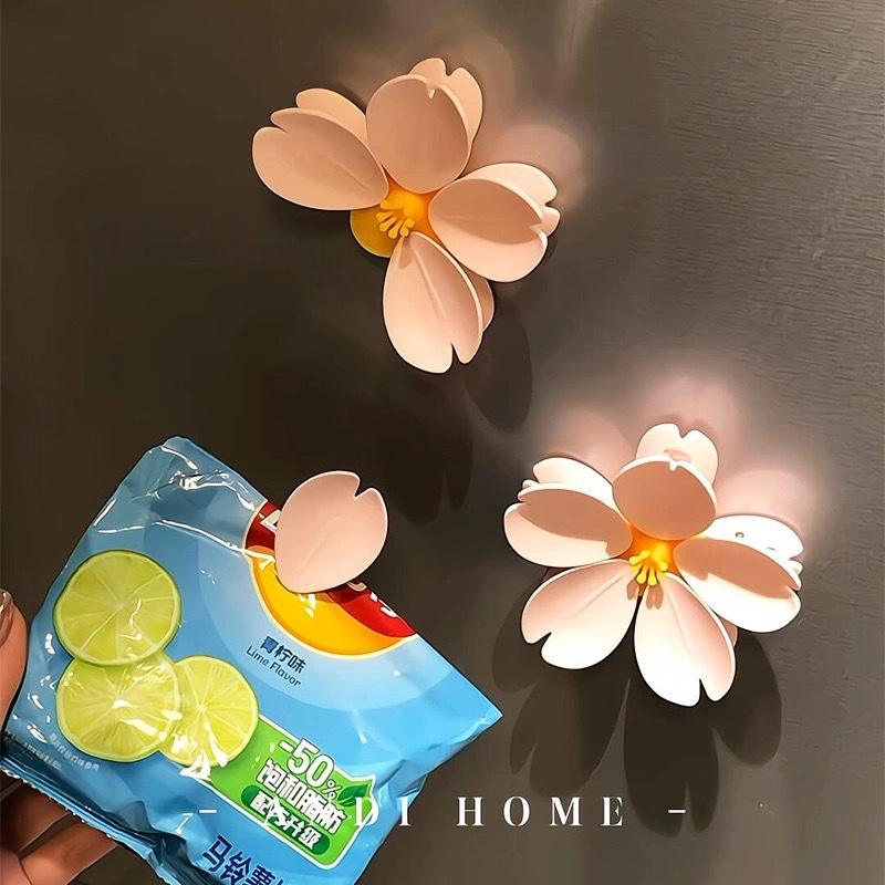 Magnetic Flower &amp; Heart-Shaped Food Bag Clips