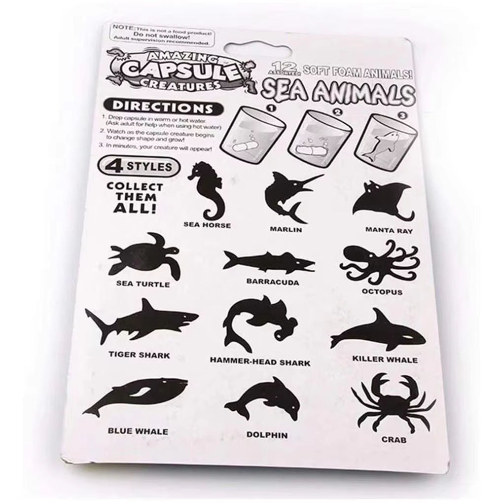 🦖 Reusable Growing Capsule Animals 🐄🐘🦕
