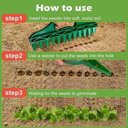 🌱 12-Hole Seed Drill (Seeder) 🌼for growing vegetables and flowers