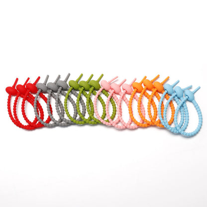 🌈✨ Silicone Cable Organizers — Tidy Up in Style! 🧩📎