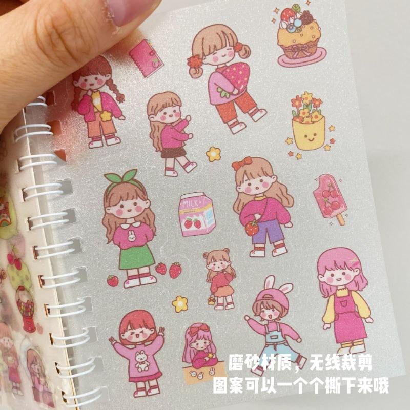 🌈 Cute Mini Character Stickers 🐶✨