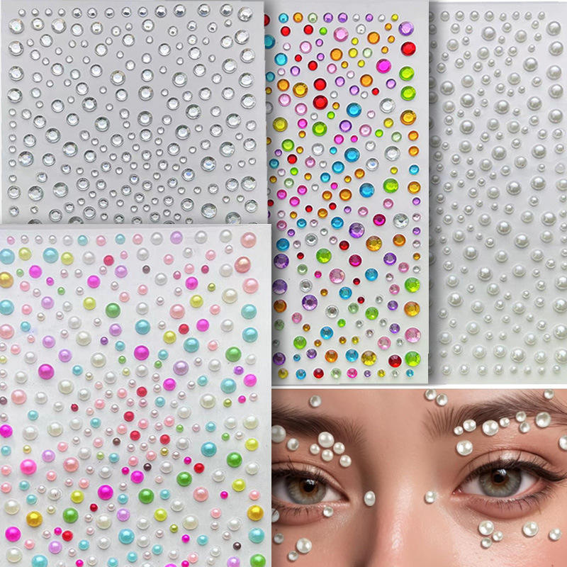 Acrylic Rhinestone Decorative Beans