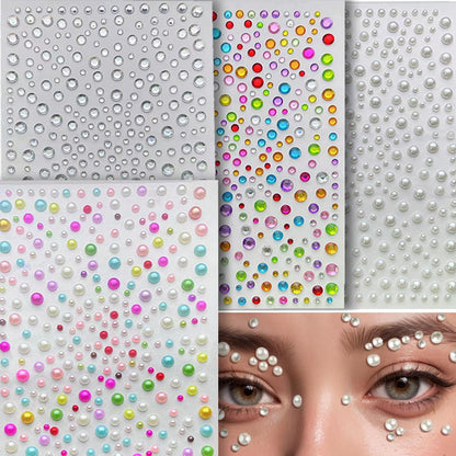 Acrylic Rhinestone Decorative Beans