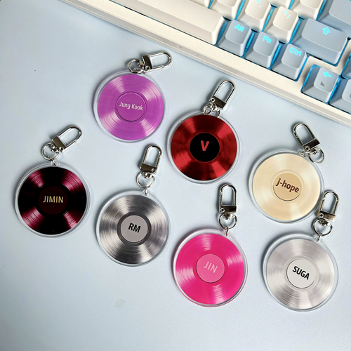 🎧 BTS Album CD Keychain – Stylish ARMY Collectible 💜