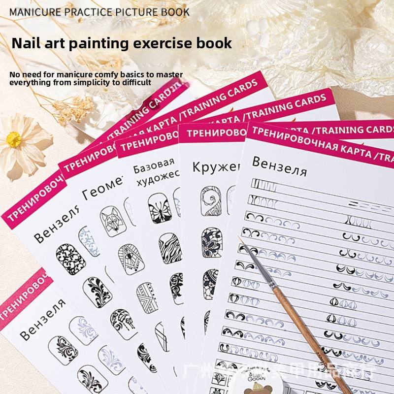 💅 Nail Art Painting Exercise Book ✨🎨