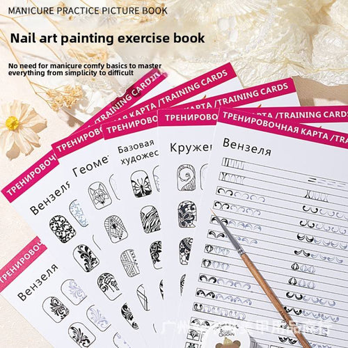 💅 Nail Art Painting Exercise Book ✨🎨