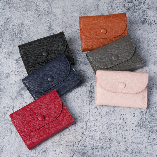 👛✨ Elegant Mini Wallet with Cute Charm ✨🍒