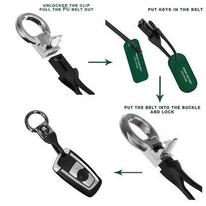 Zinc Alloy TPU Car Key Chain