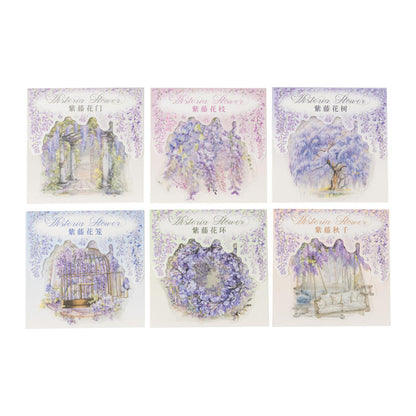 🌸✨ Wisteria Flower Decorative Stickers Set ✨🌸