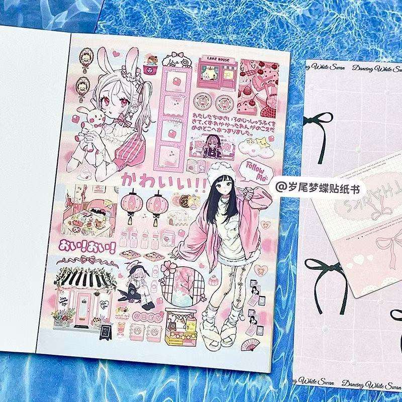 🌸✨ Anime Sticker Book – Aesthetic Collection ✨🌸