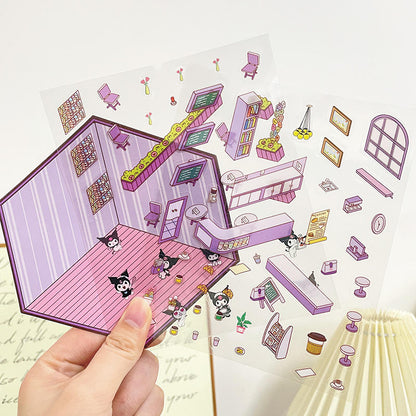 Mini Cartoon Bakery Playset Board 🧁🍞