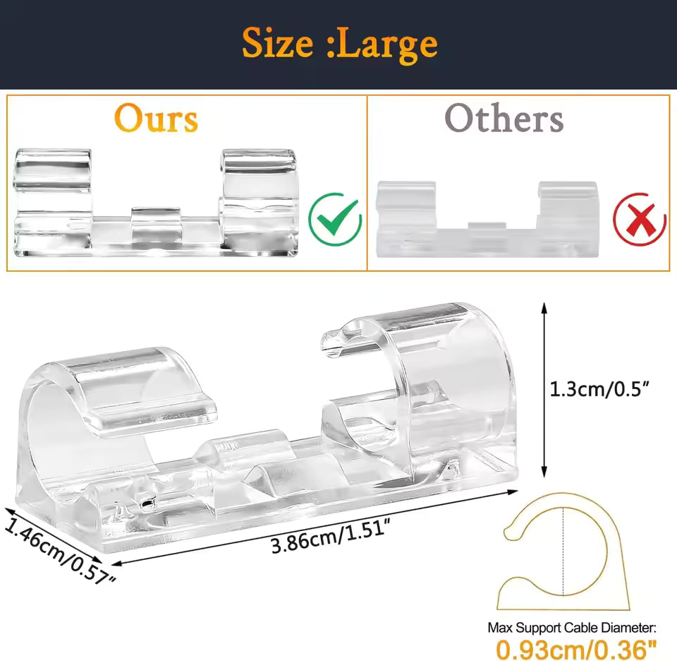 ✨ Transparent Multi-Purpose Plastic Clips – Compact & Lightweight