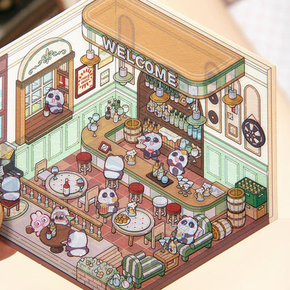 Mini Cartoon Bakery Playset Board 🧁🍞