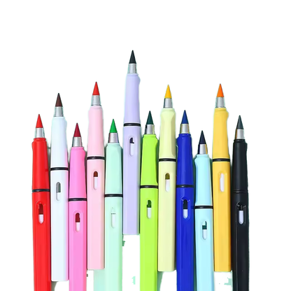 Refillable Lead Eternal Rainbow Crayon Pens for Kids & Artists