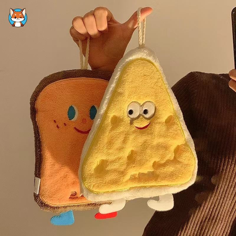 🧽 Cute Cartoon Cleaning Towel – Soft, Absorbent🍞🍩