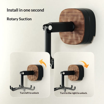 360° Rotating Wall-Mounted Multi-Hook Organizer