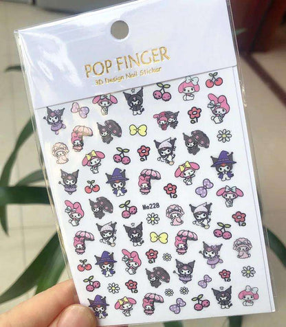 Cute Nail Decals Stickers 🧁💅