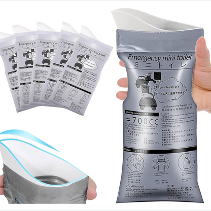 🚻 Emergency Mini Toilet Bags – Portable Hygiene Solution 🚻