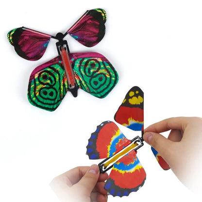🦋 Flying Butterfly Toy – Wind-Up Fluttering Butterfly for Kids