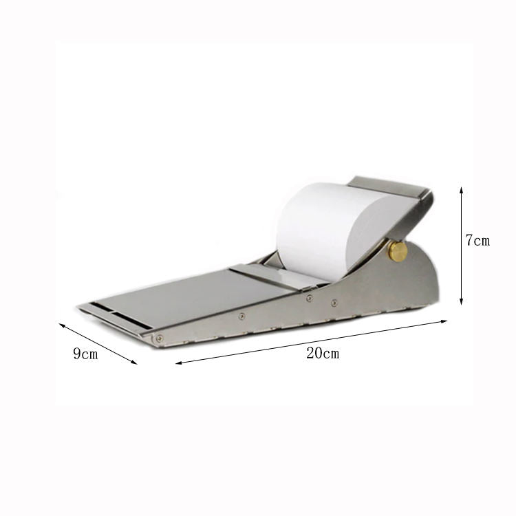 Mech Custom Paper Dispenser Sharp Cutting Edge Stable Flat Base Design Adjustable Roller Spindle Kraft Paper Roll Dispenser