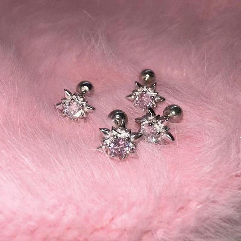 ✨ Starburst Crystal Stud Earrings – Dainty & Trendy 🌟