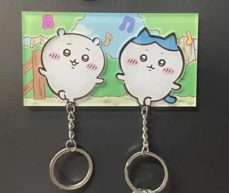 Acrylic Couple Key Chain