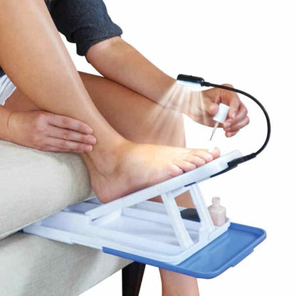 Pedicure Manicure Support Plate with Lamp
