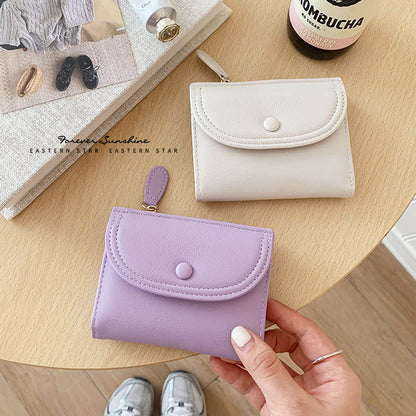 👛✨ Elegant Mini Wallet with Cute Charm ✨🍒