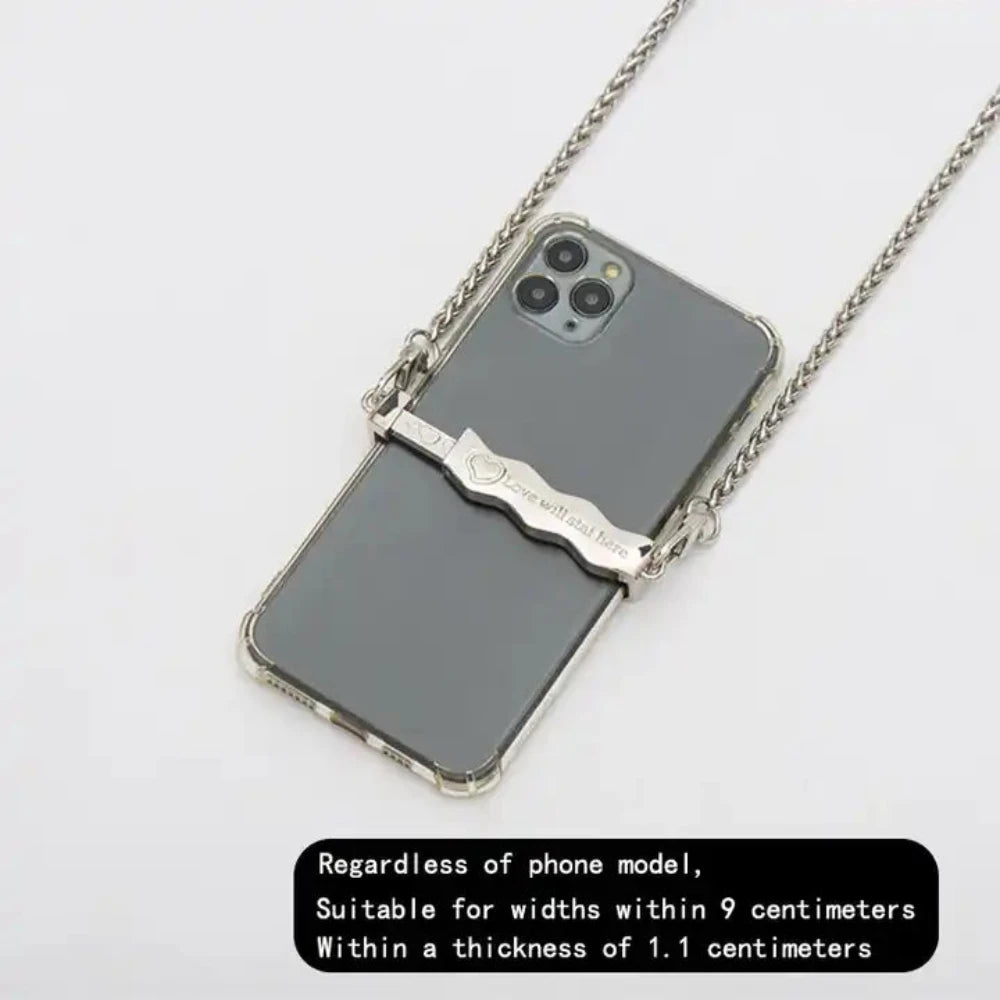 Metal Mobile Phone Crossbody Chain