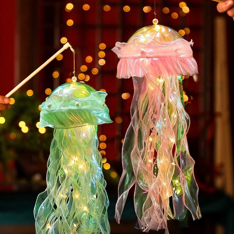 ✨Glitter Jellyfish Lamp