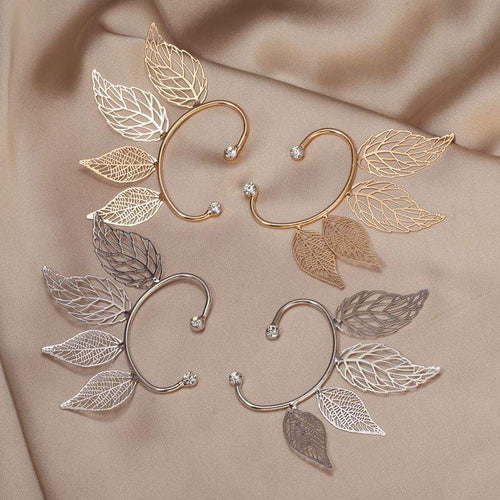 ✨ Elegant Leaf Ear Cuff / Ear Climber ✨