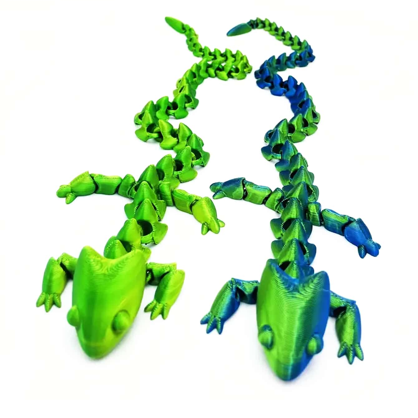 🌈🦎 Rainbow Articulated Lizard Toy