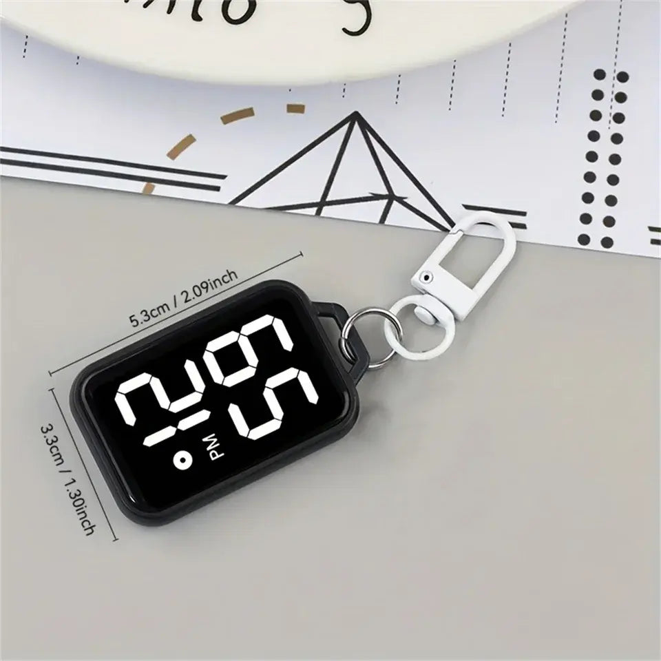 ⏰✨ Cute Mini LED Clock Keychain ✨🎀