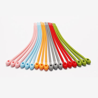 🌈✨ Silicone Cable Organizers — Tidy Up in Style! 🧩📎