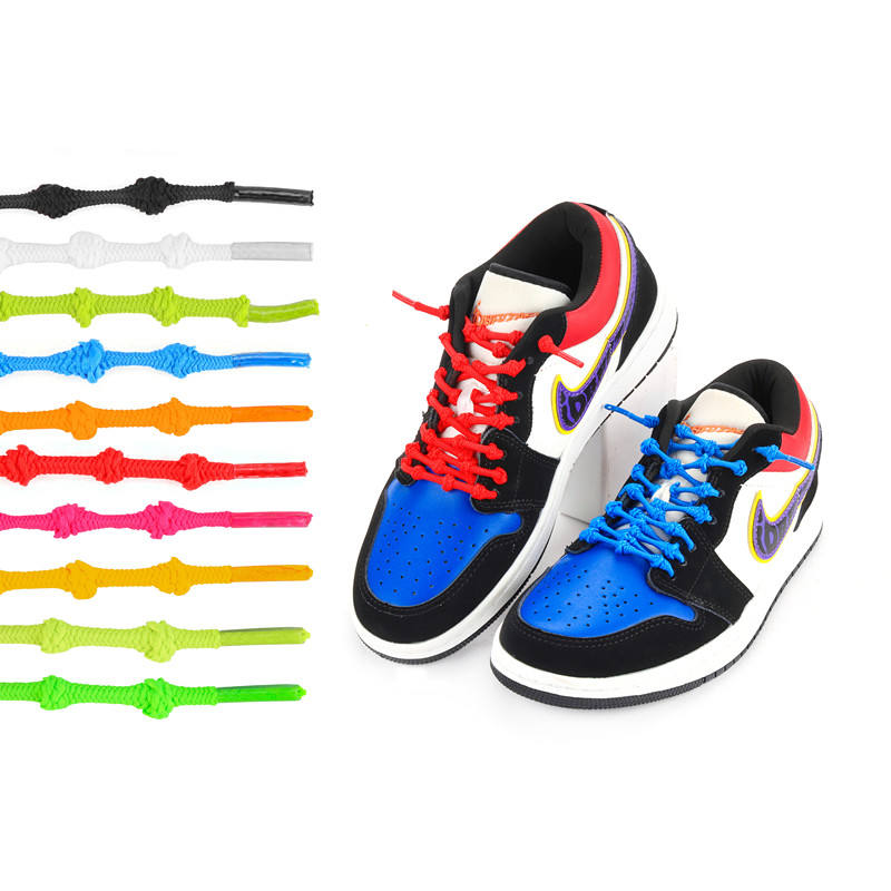 Vibrant Knotted Rope Shoelaces for Sneakers – Bold Style & Secure Fit