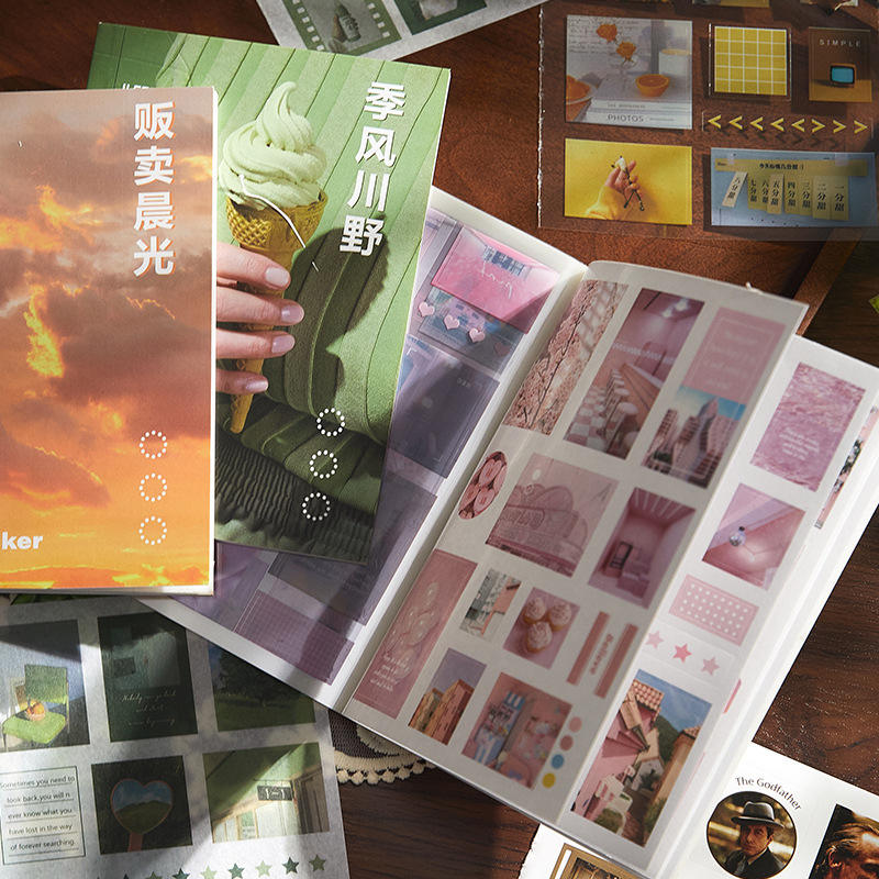 🌅✨ Aesthetic Deco Sticker Book Set🌸