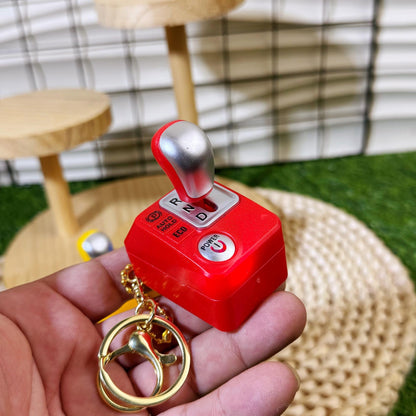 🚗 Mini Gear Shift Keychain Toy 🔑✨