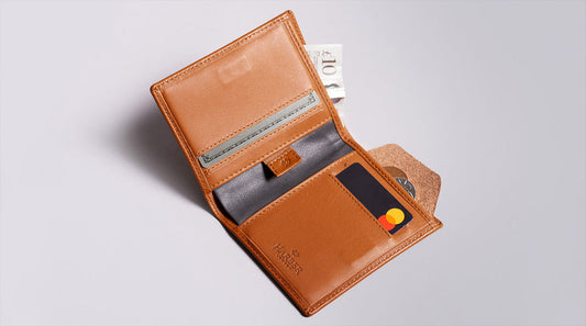 Leather Bifold Wallet with RFID Protection