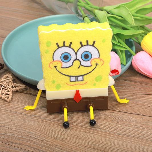 Cartoon Sponge Holder (1 Stand+3 Sponge)