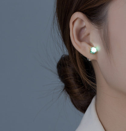 LED Ear Studs Ring Shinning Light ( 1 Pair )