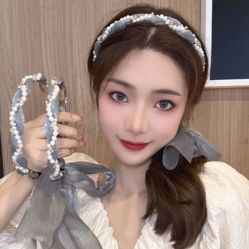 Long Tassel Rhinestone  Hair Band