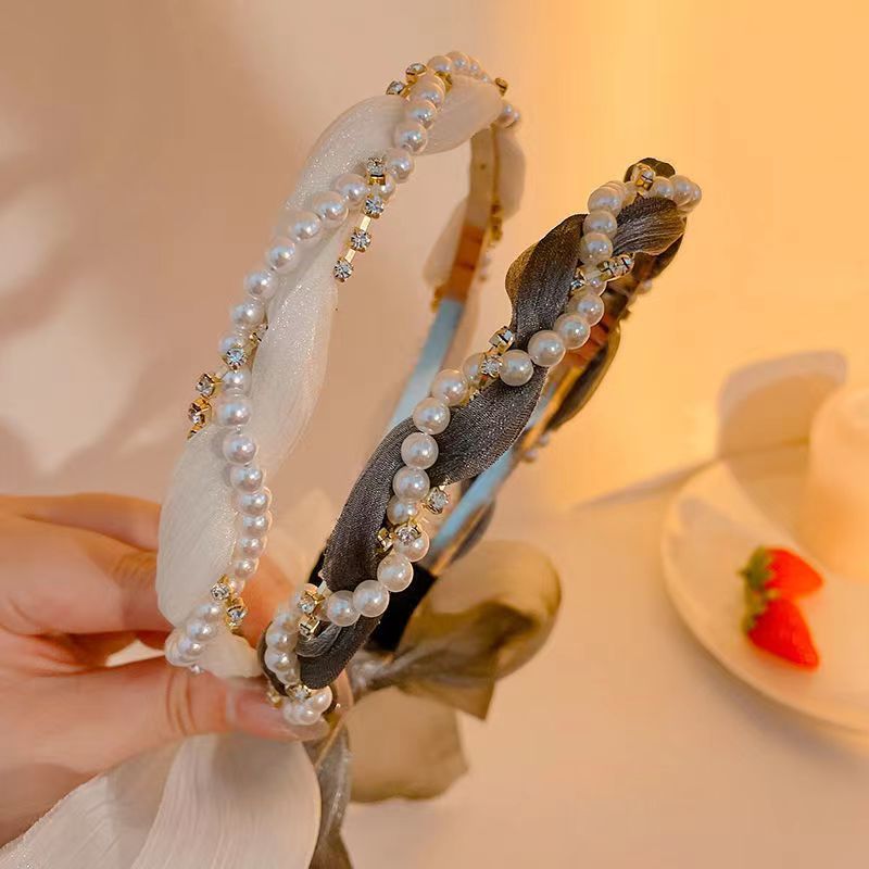 Long Tassel Rhinestone  Hair Band