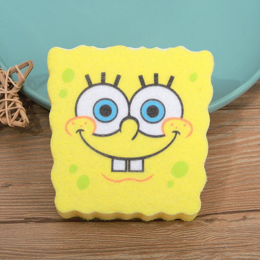 Cartoon Sponge Holder (1 Stand+3 Sponge)