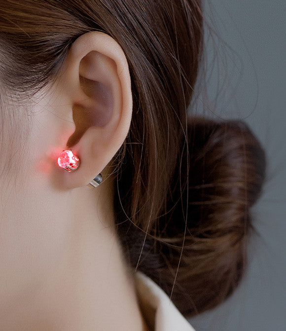 LED Ear Studs Ring Shinning Light ( 1 Pair )