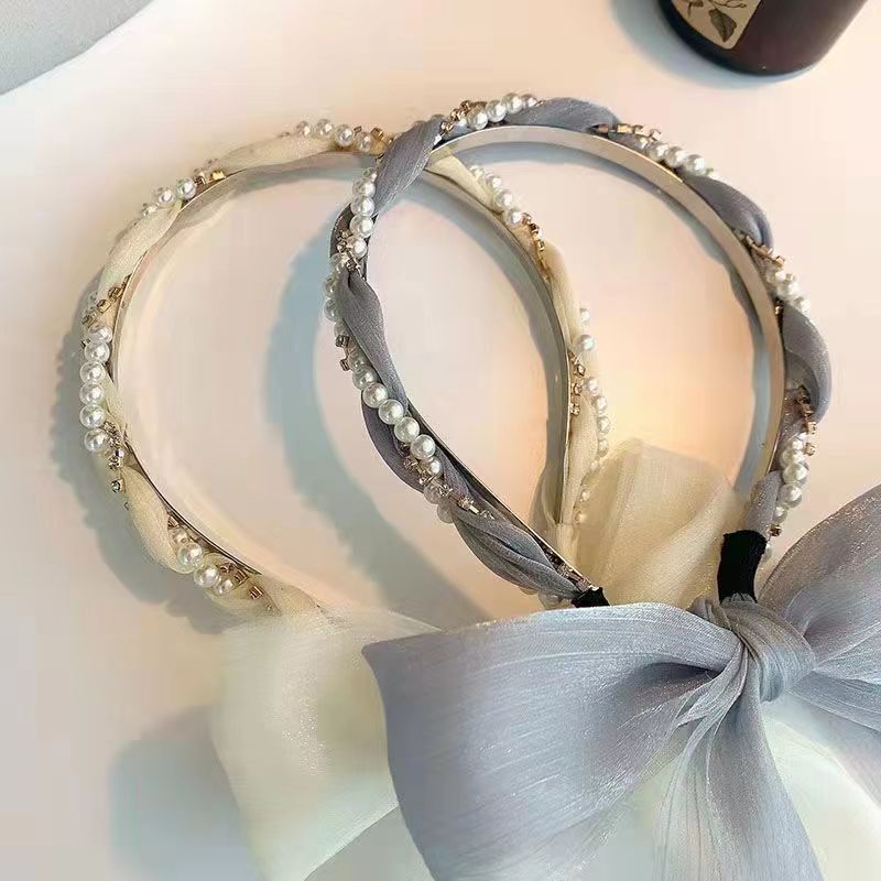 Long Tassel Rhinestone  Hair Band
