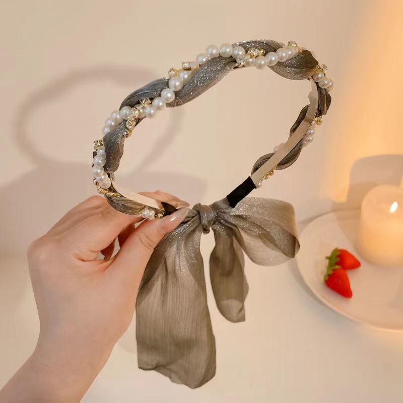 Long Tassel Rhinestone  Hair Band