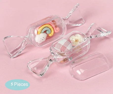Pack Of 5 Candy Shape Jewelry Storage Case