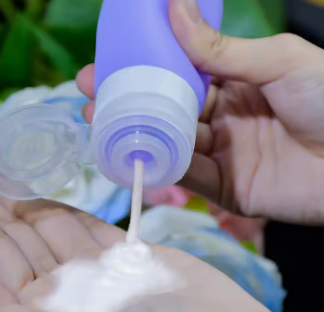 silicone travel refillable bottle