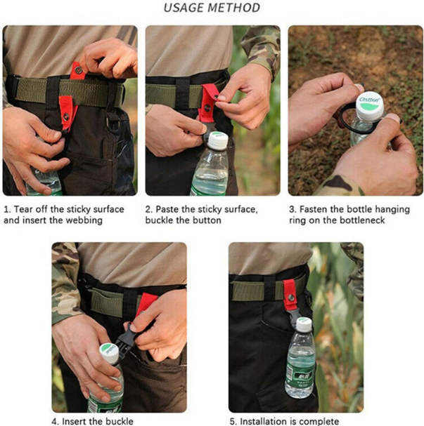 Backpack Hanger Clip for Water Bottle (PACK OF 2)