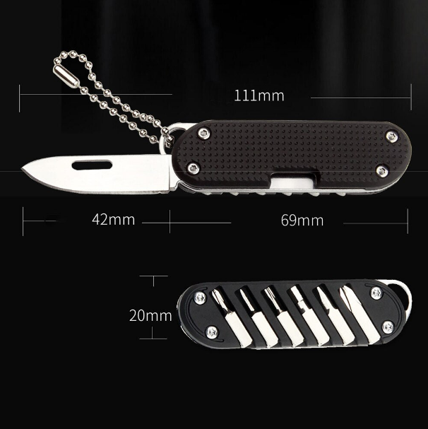 Mini Multifunctional Screwdriver Keychain Tool